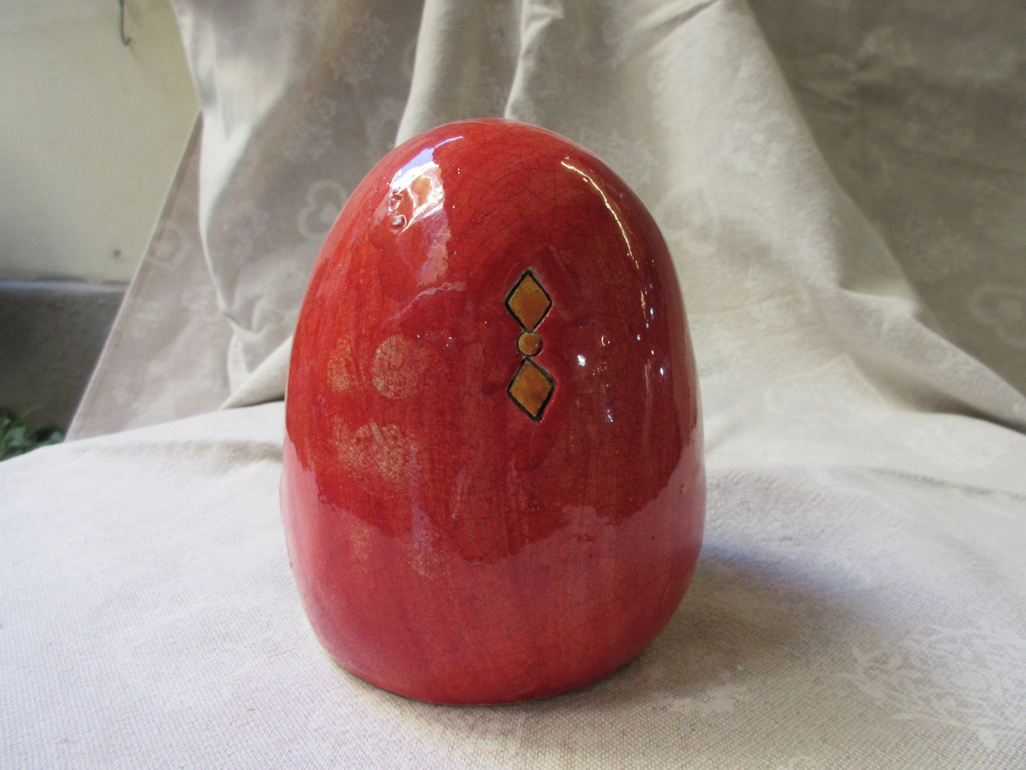 decorazione gufo in ceramica