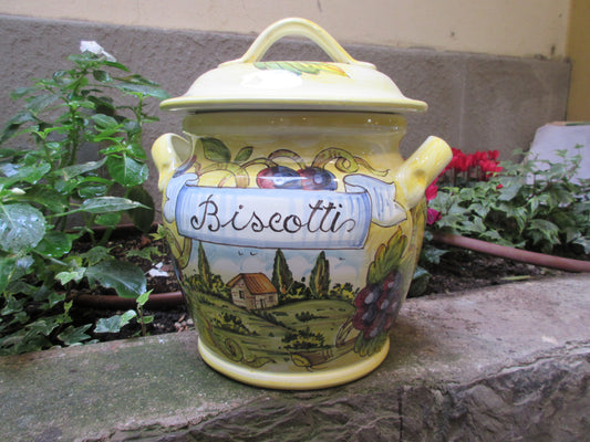 barattolo di biscotti in ceramica