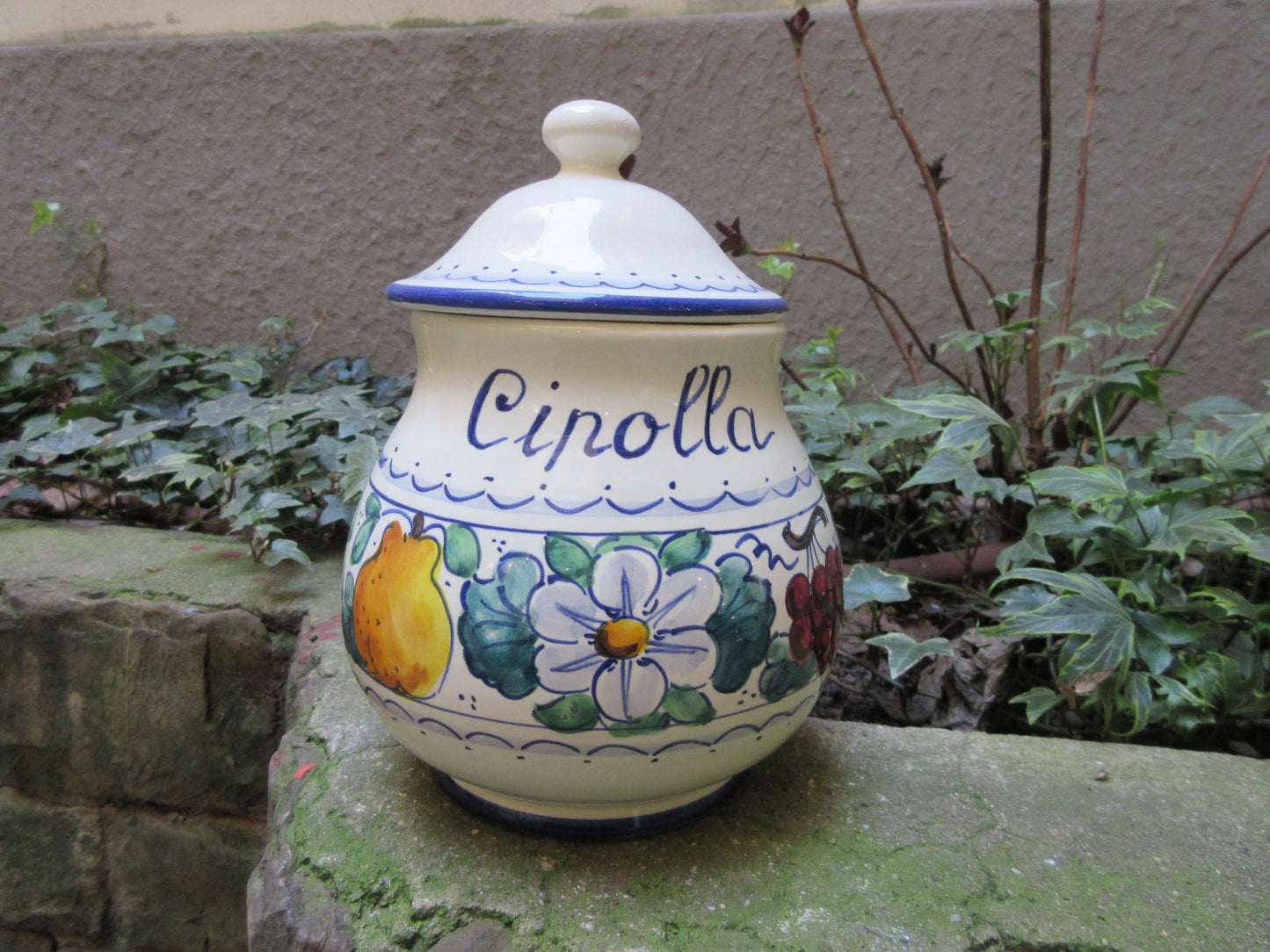 Barattolo contenitore in ceramica