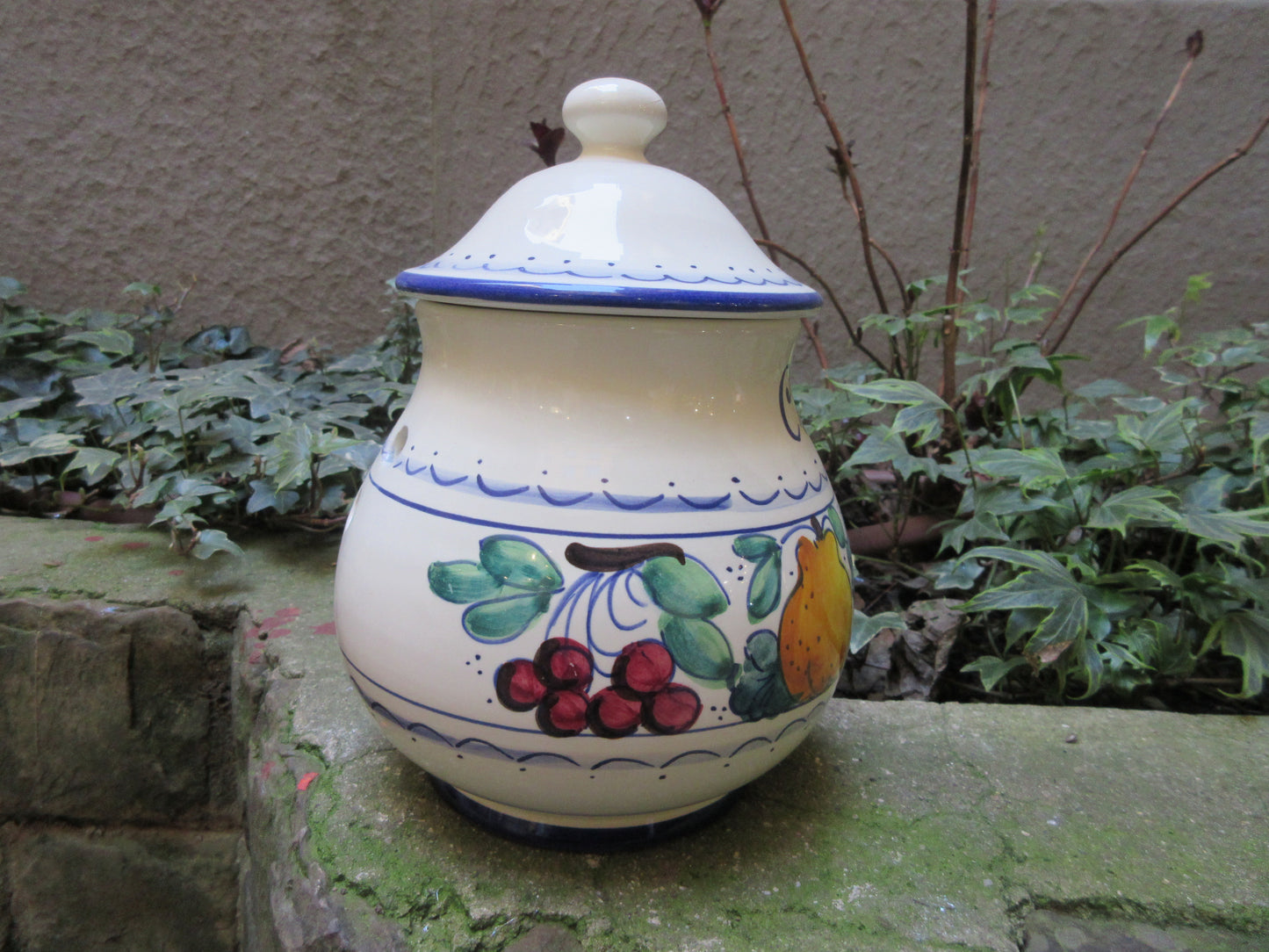 Barattolo contenitore in ceramica