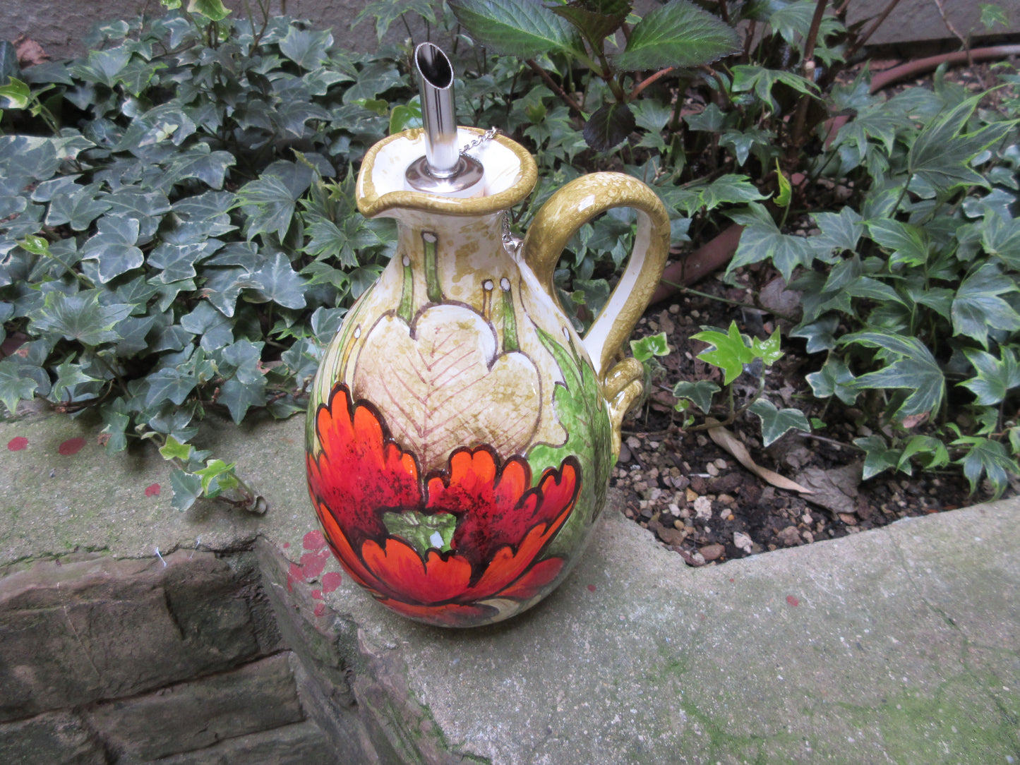Ceramic oil dispenser