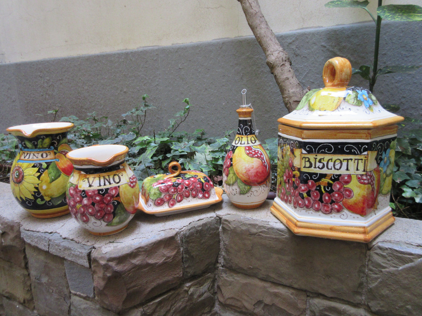 Distributore di olio in ceramica