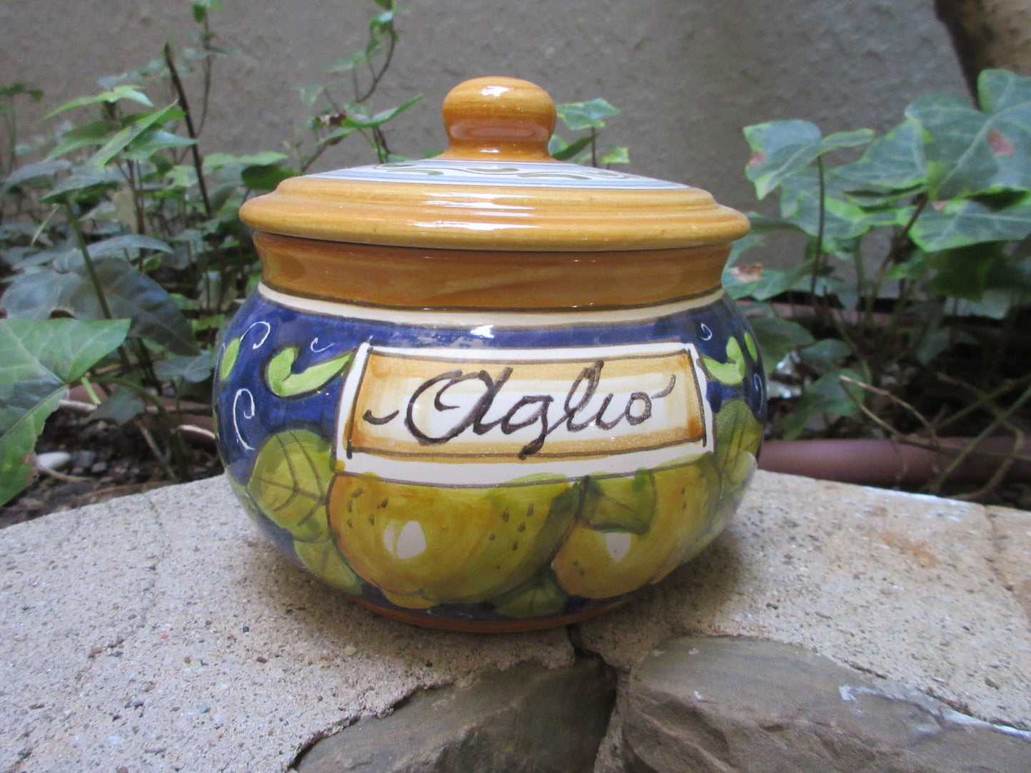 Barattolo contenitore in ceramica