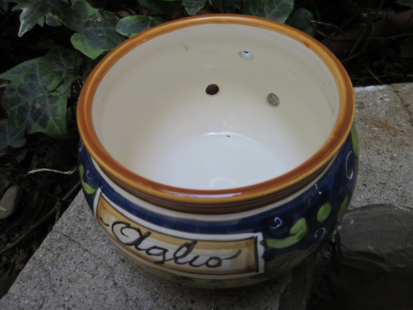Barattolo contenitore in ceramica