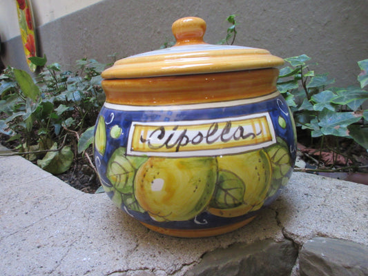 Barattolo contenitore in ceramica