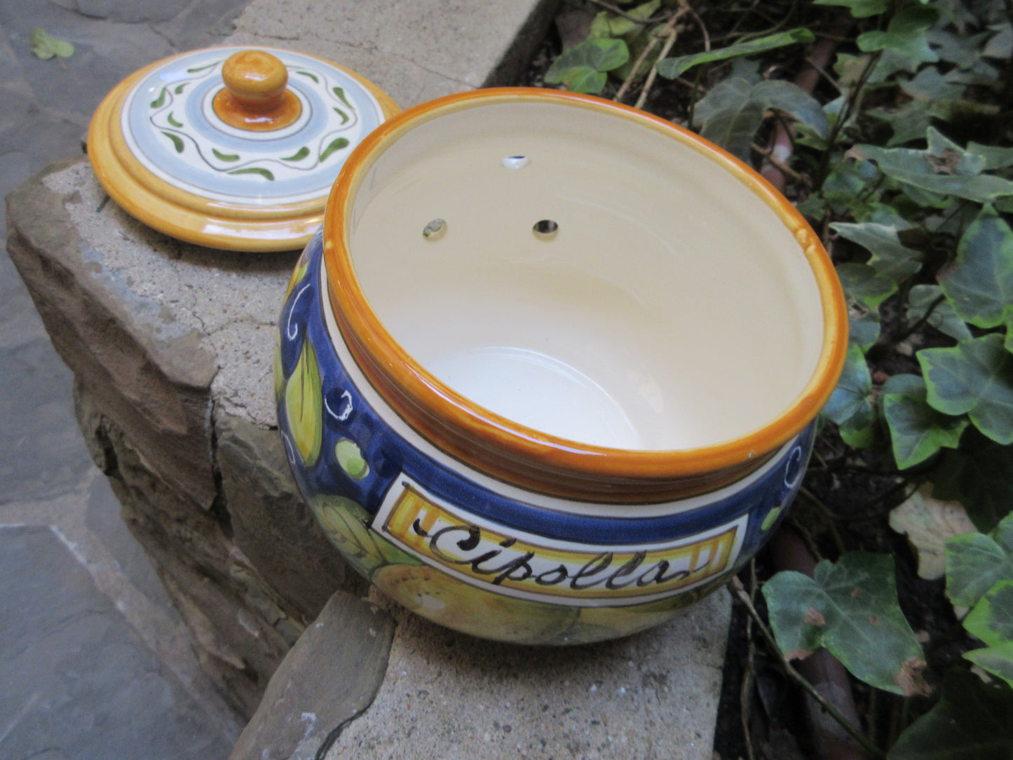 Barattolo contenitore in ceramica