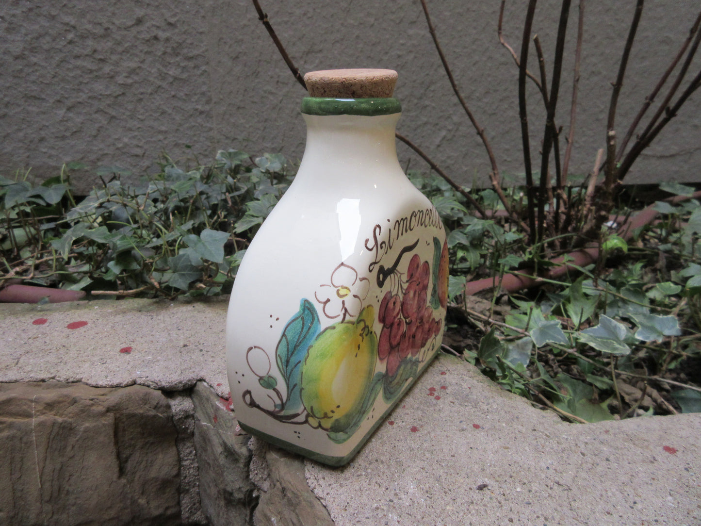 Ceramic bottle decor