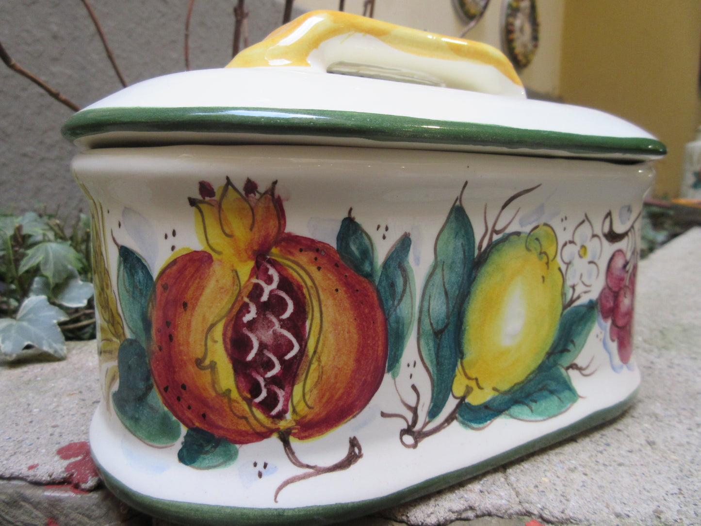Barattolo contenitore in ceramica