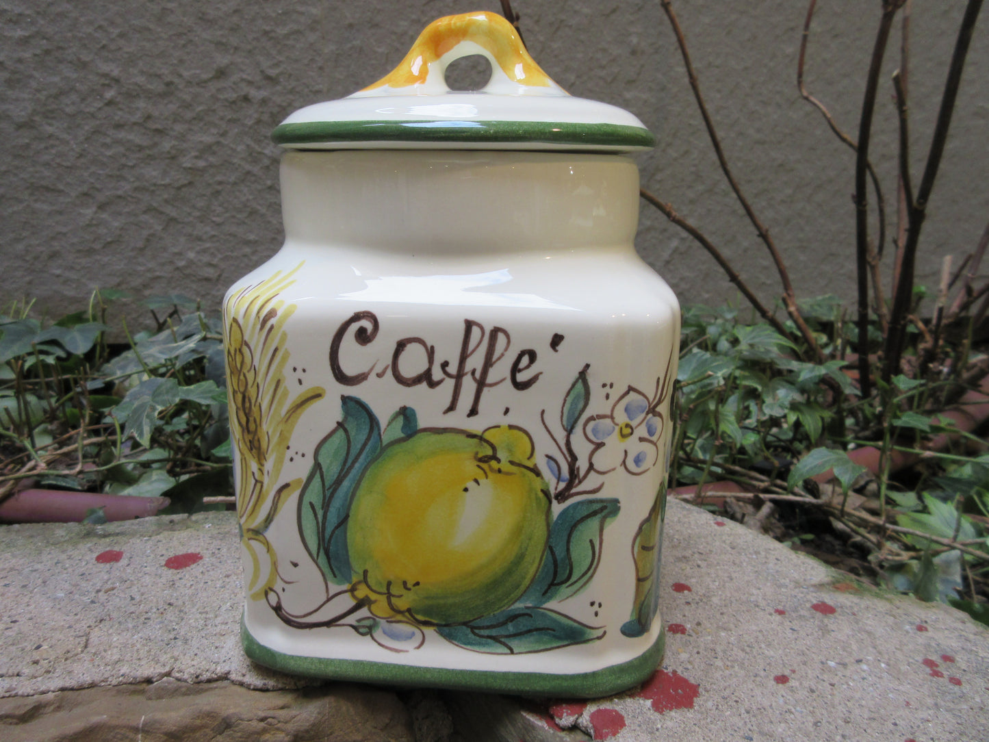 Barattolo contenitore in ceramica