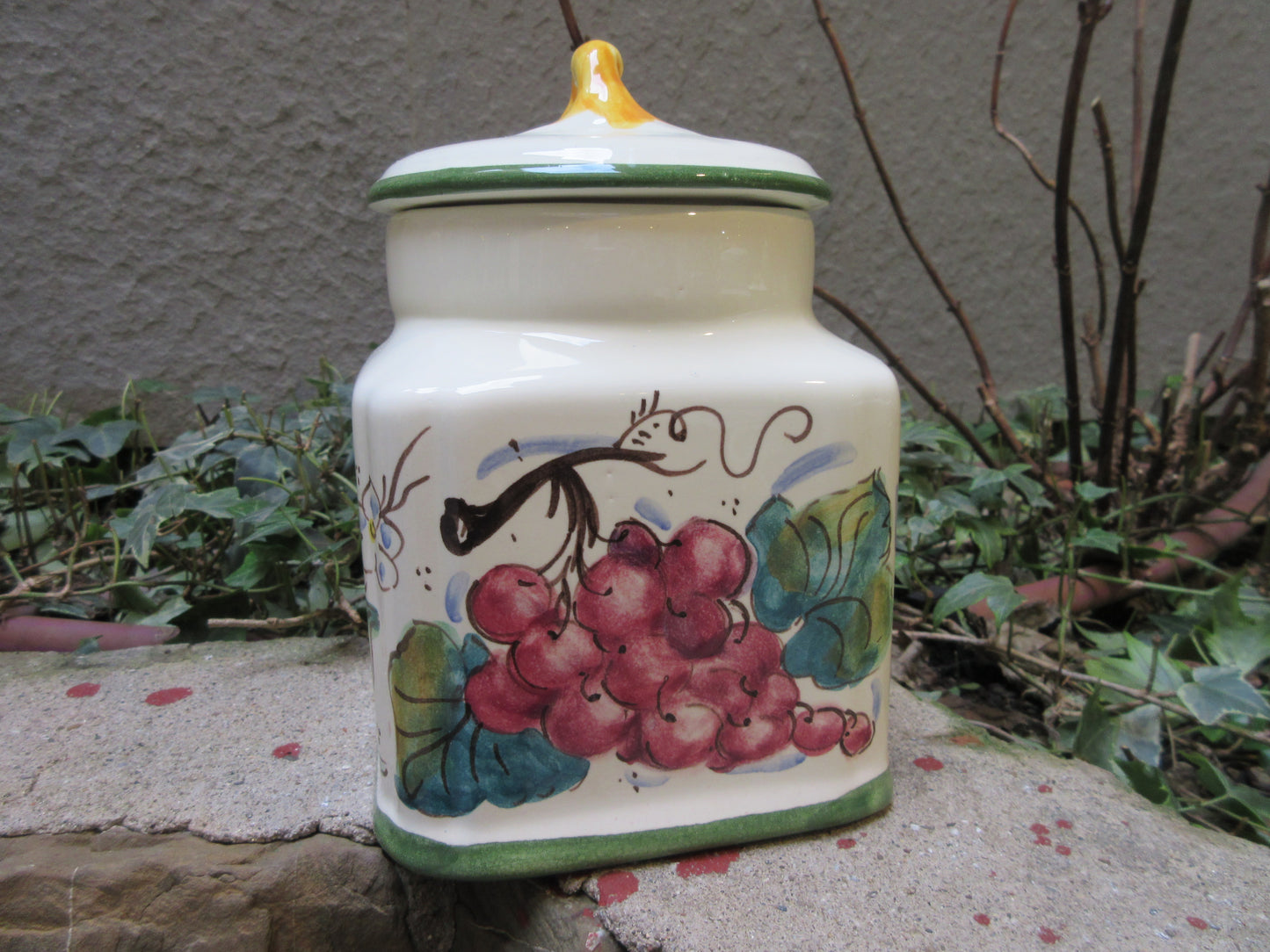 Barattolo contenitore in ceramica