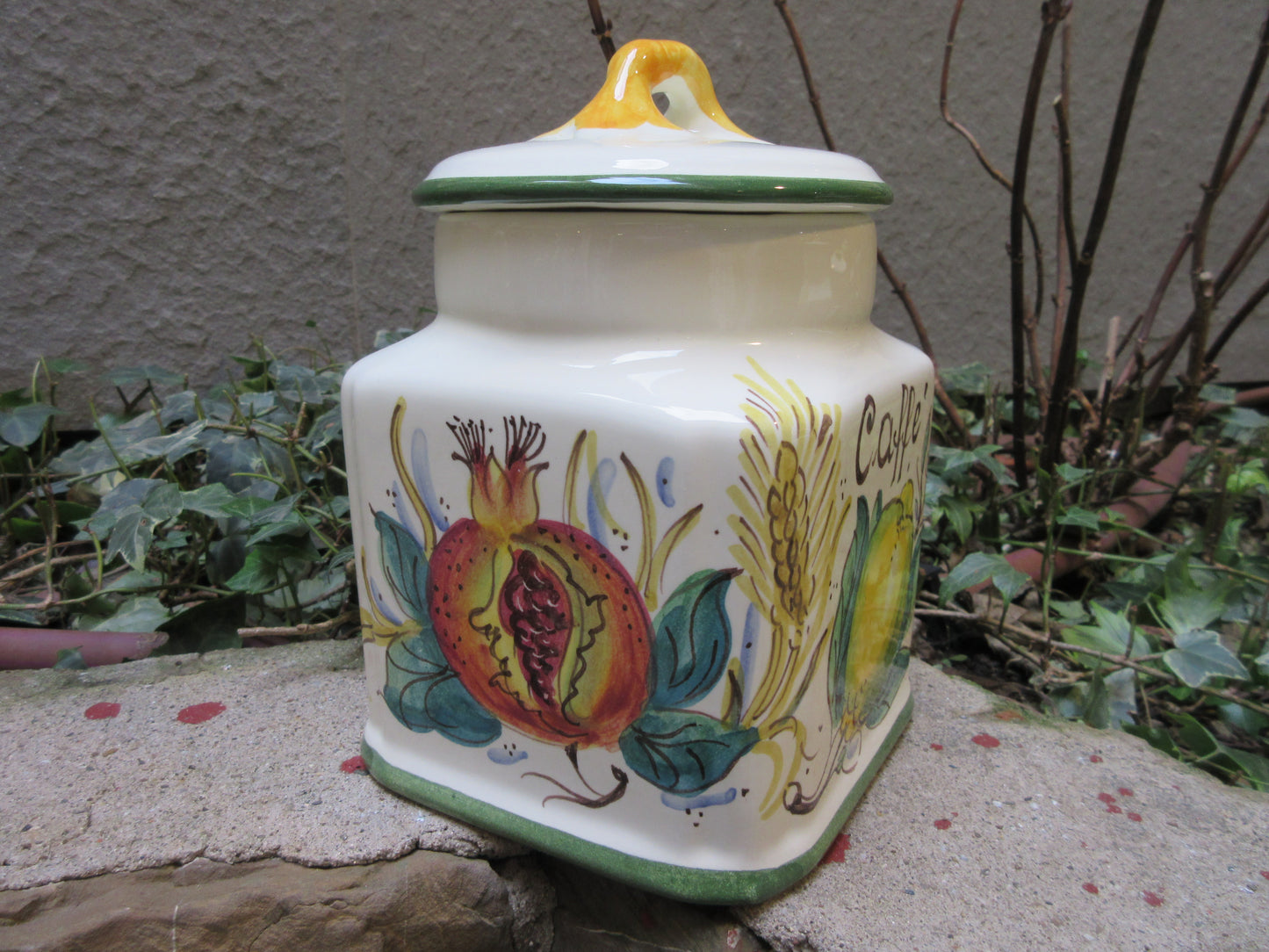 Barattolo contenitore in ceramica