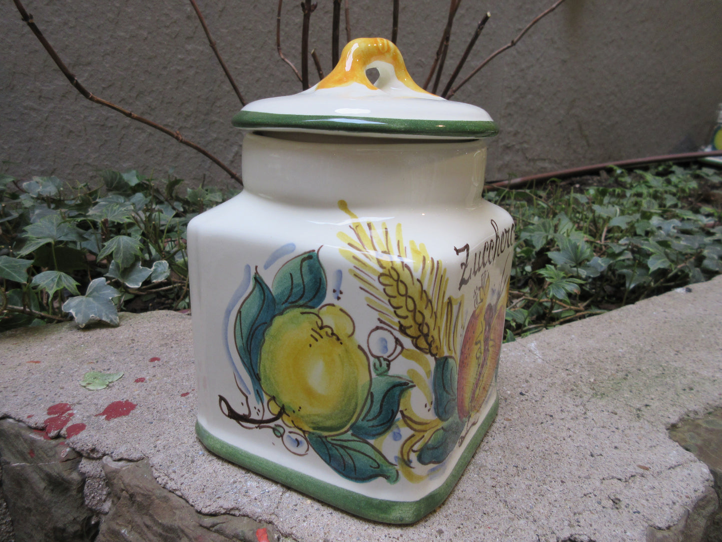 Barattolo contenitore in ceramica