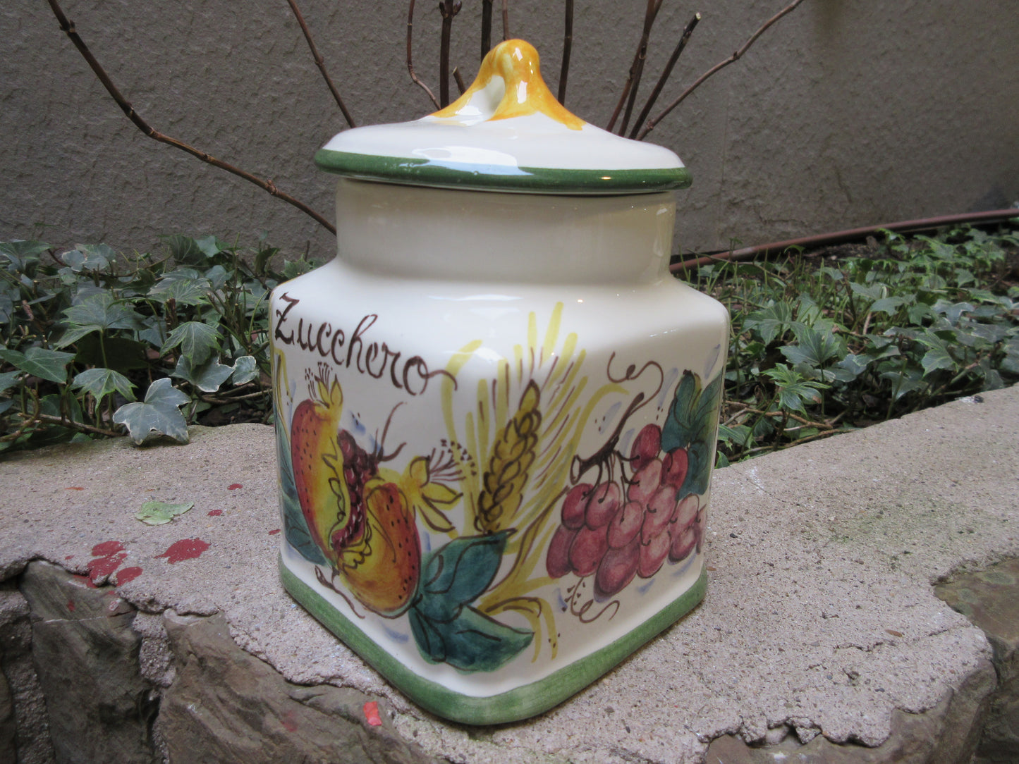 Barattolo contenitore in ceramica