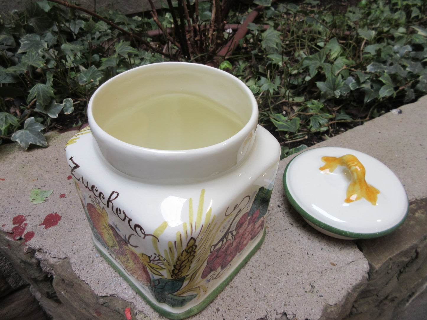 Barattolo contenitore in ceramica