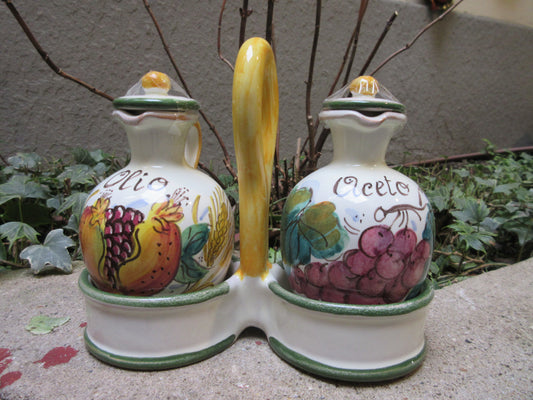 Set olio e aceto in ceramica