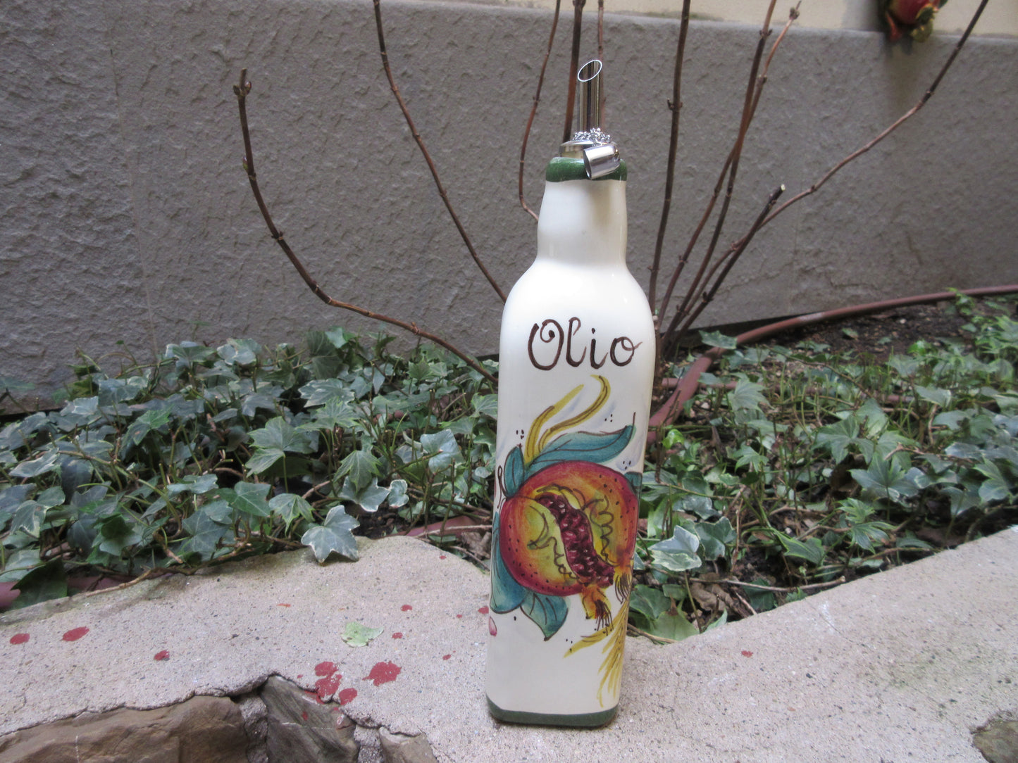 Distributore di olio e aceto in ceramica