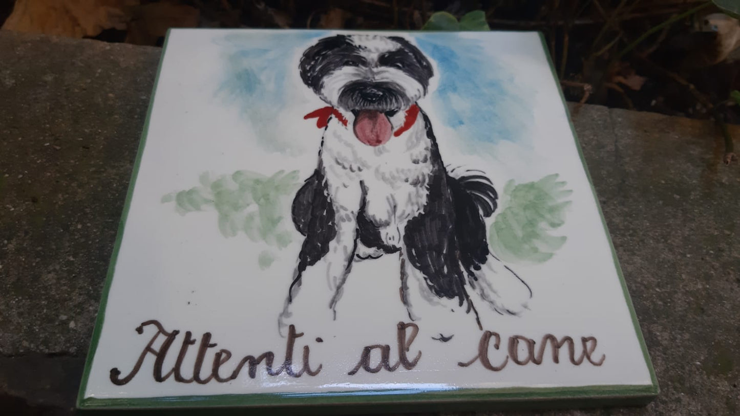 Piastrella in ceramica per cani