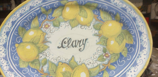 piatto di ceramica