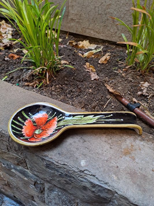 Ceramic spoon rest